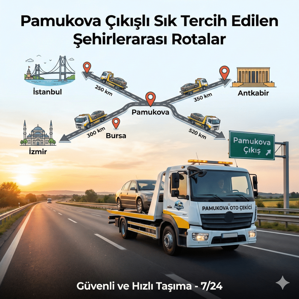 Pamukova Çıkışlı Sık Tercih Edilen Şehirlerarası Rotalar
